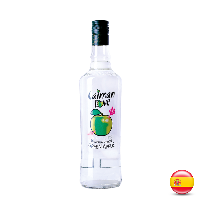 Licor Caimán Love Manzana Verde